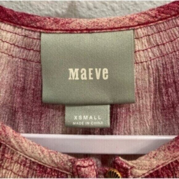 Anthropologie Plaid Button Top Shabby Chic Boho Half Sleeve Fall Cottagecore - Picture 4 of 6